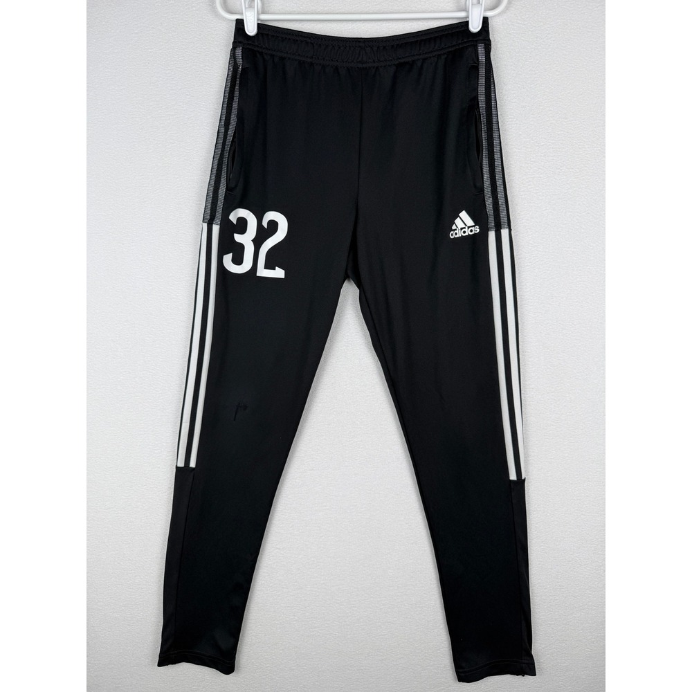 Adidas Tiro 21 Track Pants Mens M Black White Striped Soccer Tapered GH7305